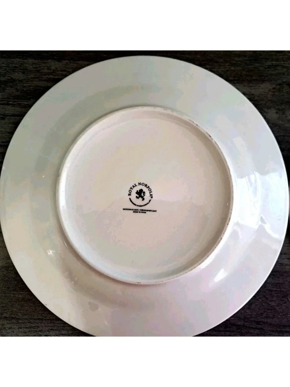 Royal Norfolk Set of Two Dinner Plates Pine Trees Snow Winter Holiday